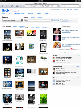 Illustration for article titled Websites on the iPad Gallery